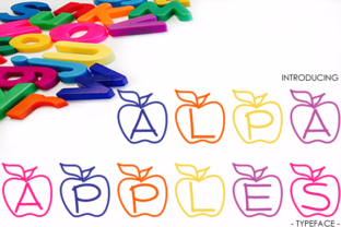 Alpha Apples: A Cutesy Decorative Font for Editorial Design