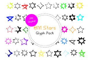 BM Graphics - Stars: A Sparkling Dingbats Typeface for Creative Branding