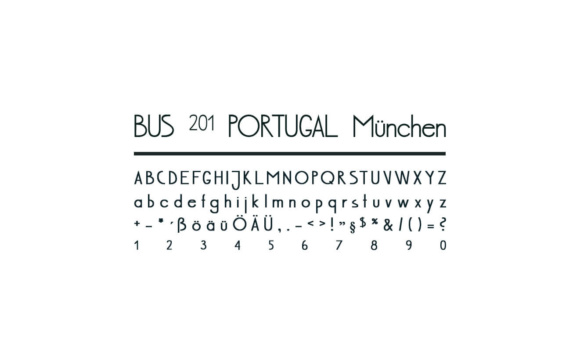Bus 201 Portugal München: A Versatile Typeface for Crafters and Makers
