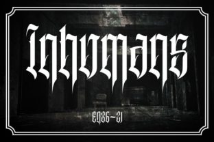 Inhumans Font: A Gothic Typeface That Elevates Digital Design