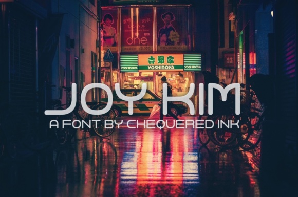 Joy Kim: A Futuristic Font for Digital Designers