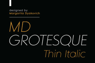 MD Grotesque Thin Italic: A Subtle Powerhouse in Modern Typography