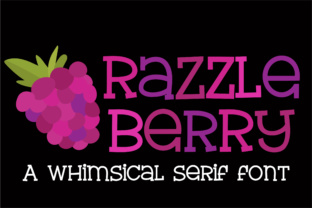 Razzle Berry Font Review: A Creative Twist on Classic Serif Typography