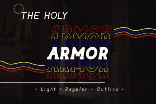 The Holy Armor Typeface for Crafters and Creators